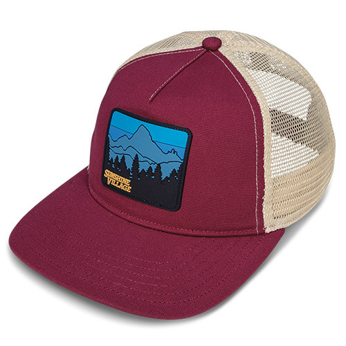Boysenberry Organic Canvas & Birch Recycled Trucker Mesh