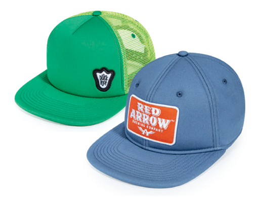 Pukka foam backed front panel hat top view