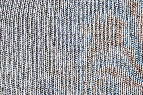 Heathered yarn option steel and white
