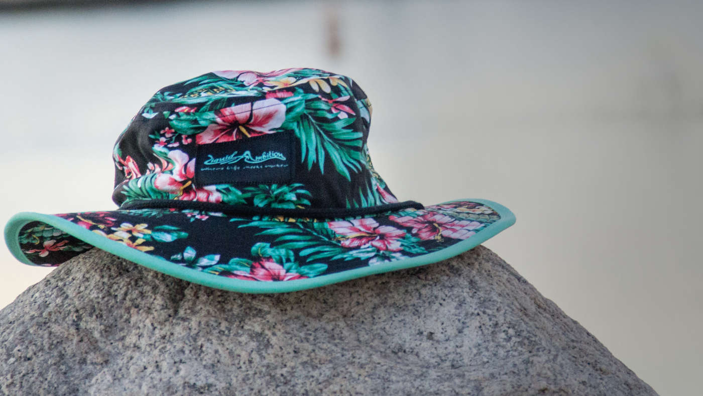 Bucket Hat Wide Brim Boonie Hat with Custom Embroidery Design With
