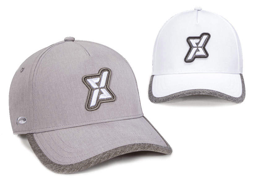 Two Fitness hats with removable velcro patches