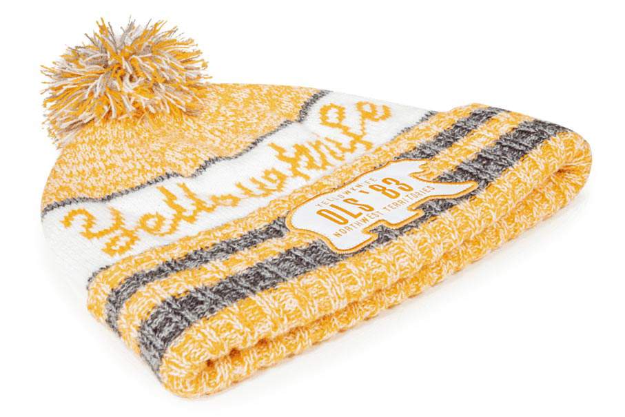 Yellow Toboggan / Vintage Knit hat