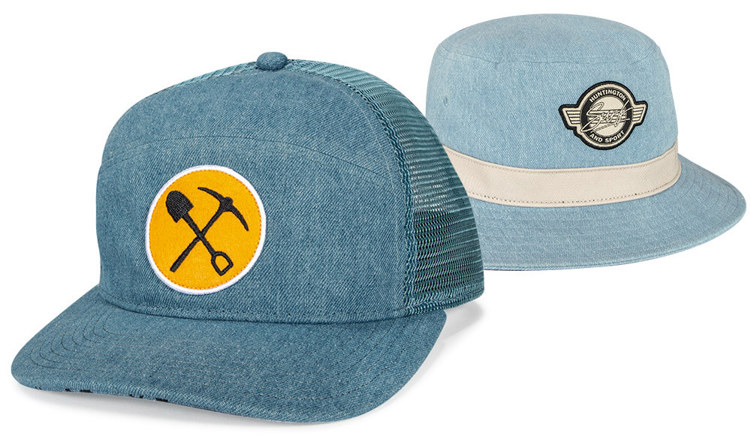 A trucker & bucker featuring new Denim color options