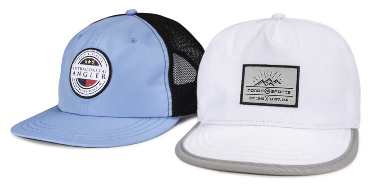 Pair of Hats with Flexible Visors