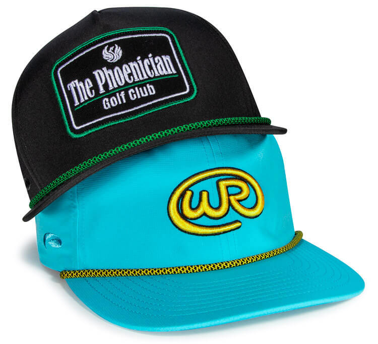 Custom Golf Headwear featuring Specialty Rope