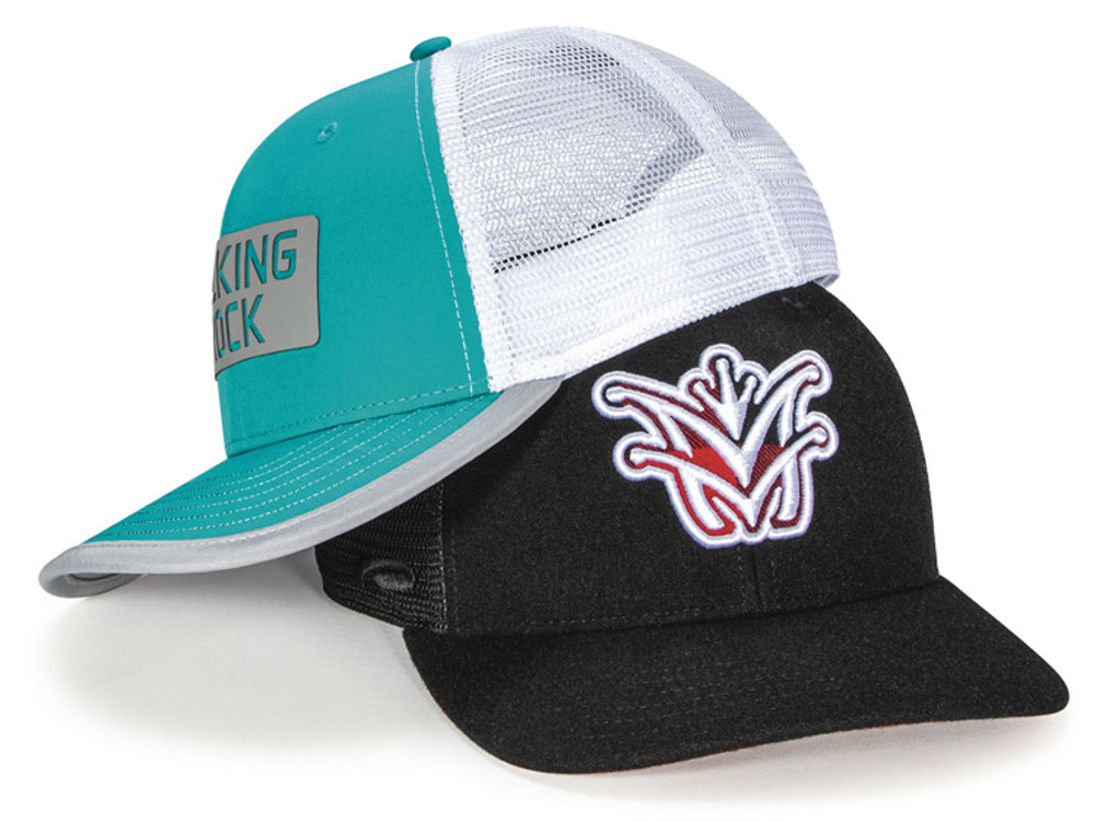 Pair of Custom Hats featuring New Fabric Options