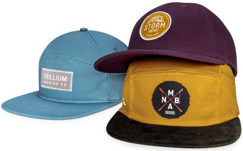 Custom Headwear featuring Seasonal Cotton Twill Colors