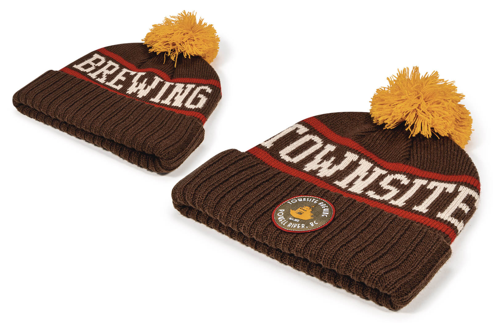 Wyoming Cowboys Pom Beanie - Gold/Brown