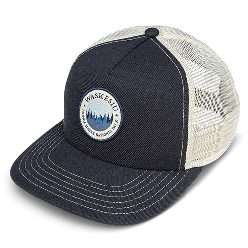 Navy Acrylic Wool & Stone Trucker Mesh
