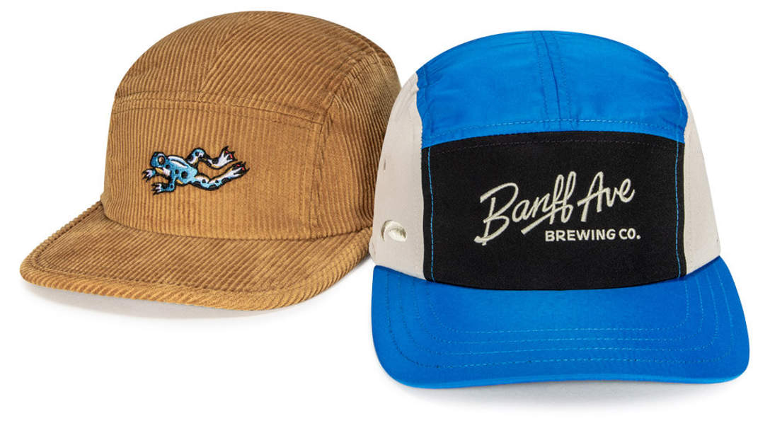 Pair of Runner Hats featuring Slight Curve Visors