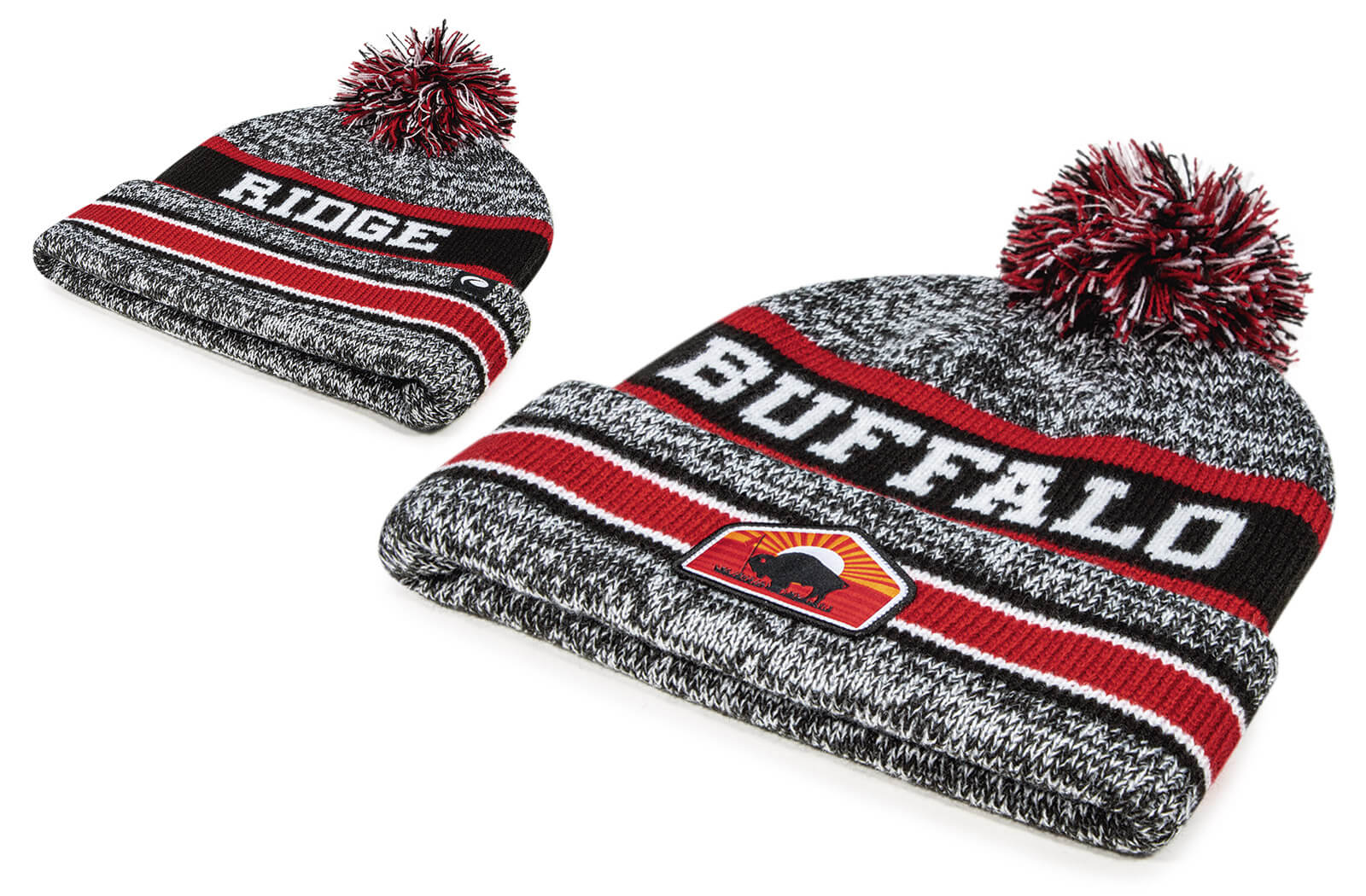 New Era Buffalo Bills Heathered Pom Knit Hat