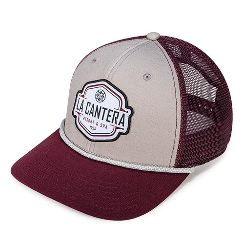 Steel / Maroon w/ Steel / White Polka Dot