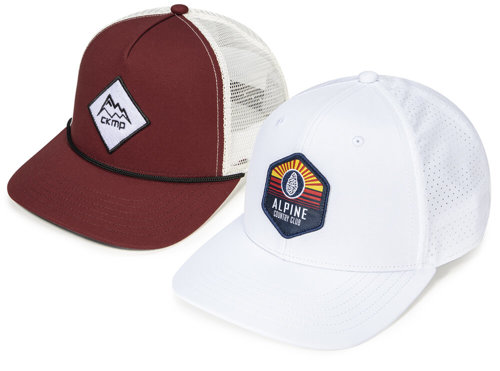Mid Crown shown as a 5-Panel & 6-Panel silhouette