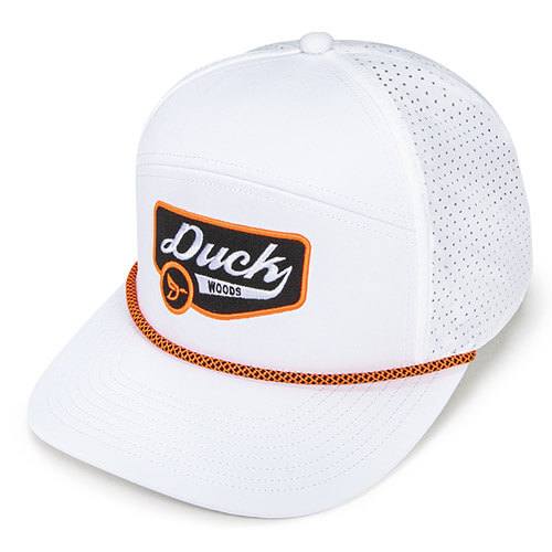 White / Black (Undervisor) w/ Neon Orange / Black Lattice