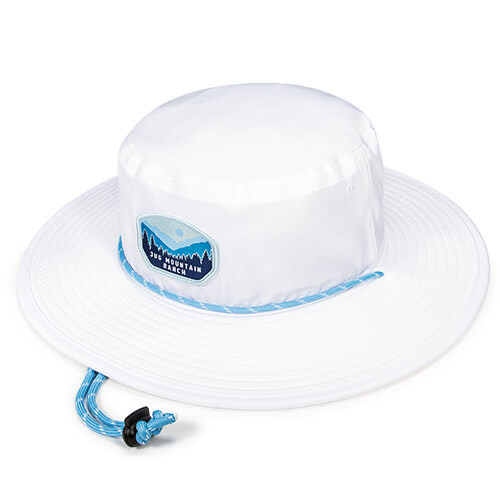 White w/ Carolina / White Stripe