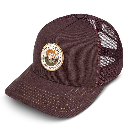 Maroon Acrylic Wool / Trucker Mesh