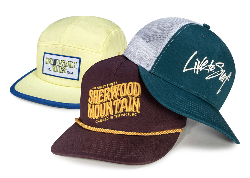 Custom Headwear featuring New Seasonal Cotton Twill Colors