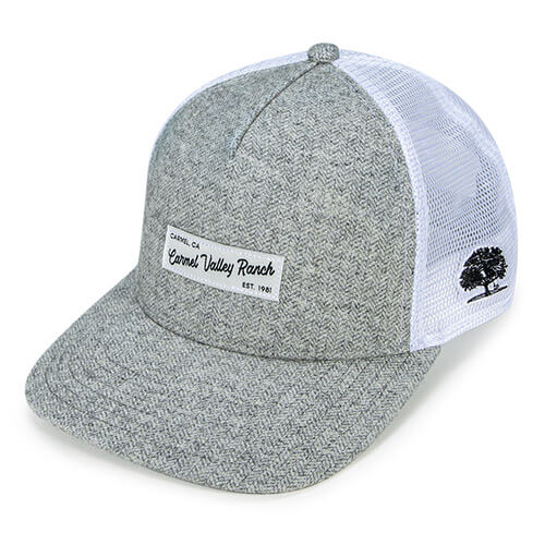 Grey Herringbone / White