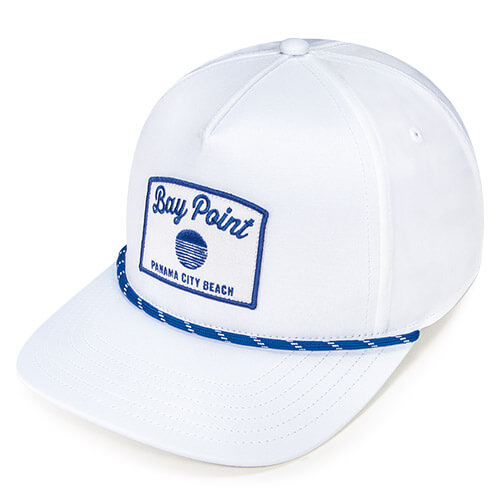 White w/ Royal / White Stripe Specialty Rope