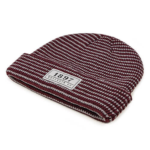 Maroon / Steel Acrylic Yarn