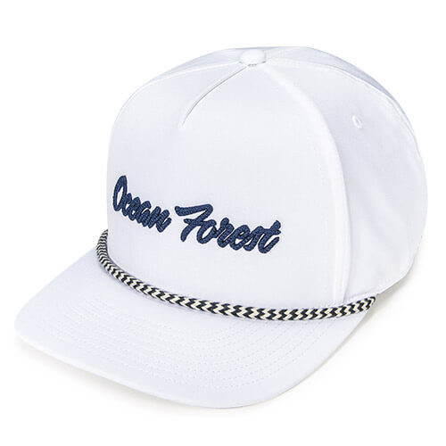 White w/ Navy / White Zig-Zag Specialty Rope