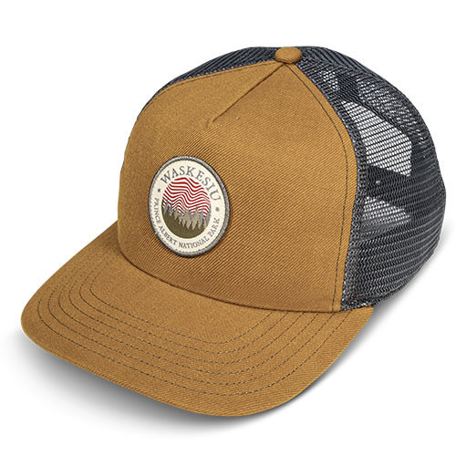 Marigold Acrylic Wool & Charcoal Trucker Mesh