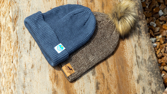 Compass Knit laying on stone