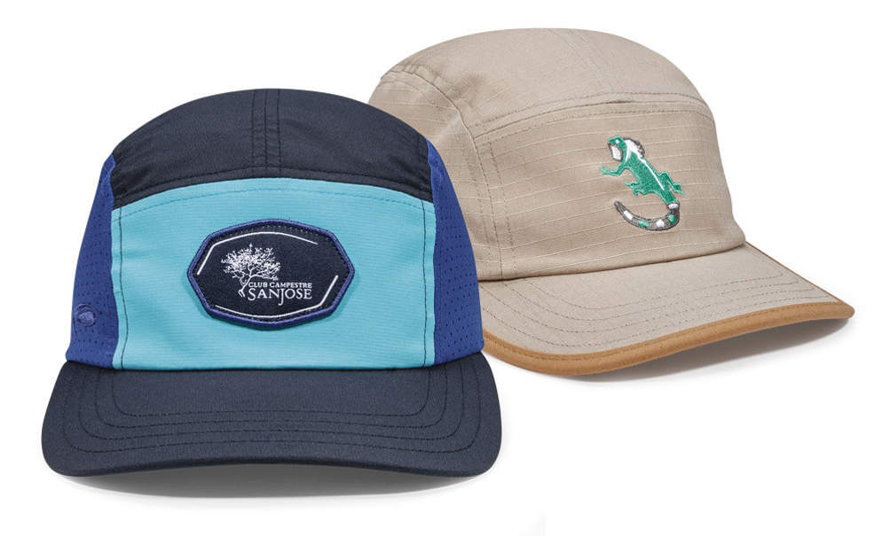 Pair of Runner Hats with Slight Curve Visors